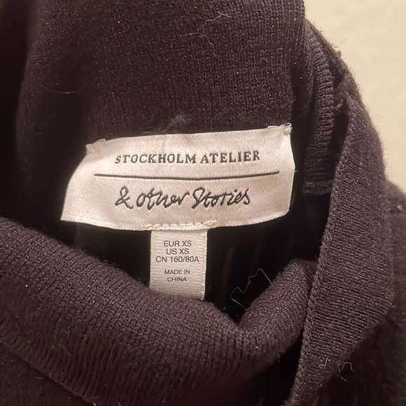 Black Turtle Neck Sweater - Picture 2 of 2